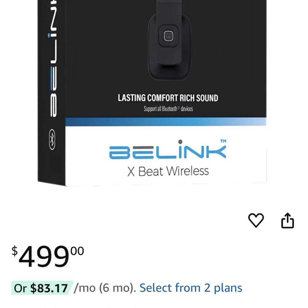 Belink X Beat Wireless Headphones - Black